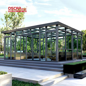 Véranda en alliage d'aluminium, bricolage, style européen, <span class=keywords><strong>haut</strong></span> <span class=keywords><strong>de</strong></span> <span class=keywords><strong>gamme</strong></span>, moderne, <span class=keywords><strong>serre</strong></span> <span class=keywords><strong>de</strong></span> <span class=keywords><strong>jardin</strong></span> pour villa et patio - Product Image 1