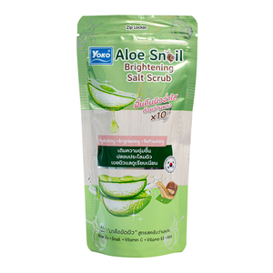 Y690 Yoko Aloe Snail Brightening Salt <b>Scrub</b> 350g. Skin Bright & Moisturized Soothing Aloe Vera And Brightening Snail from Korea - Product Image 1
