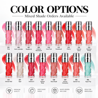 Gloss à lèvres nacré 5ml RTS, haute brillance, hydratant, 18 teintes, faible MOQ 2 pièces, vente en gros, logo personnalisé