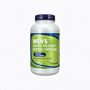 Men's Sports Recovery Softgel Capsules 800mg 60pcs Natural <b>Post</b>-Workout Body Recovery Support Dietary Supplement Vegetarian - Product Image 1