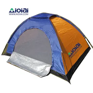 AIOIAI 4 אדם גדול אוהל מותאם אישית חוף קמפינג אוהל משפחה עבור חיצוני
