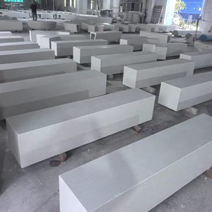 Banc en béton GRC Duke Industries pour extérieur, structure en fibre de verre, durable pour les espaces commerciaux - Product Image 2