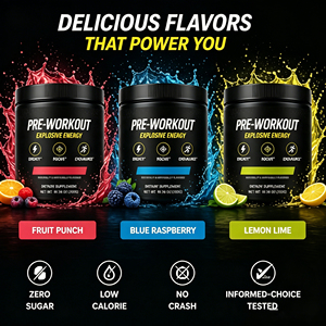 Proseries Xplode 250g Marques Privées Complément Sportif Énergisant Amino <span class=keywords><strong>Booster</strong></span> Électrolytes Pré-Entraînement Xplode Poudre Pré-Entraînement - Product Image 6