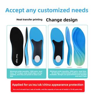 Rebo Sports Comfort <strong>Insoles</strong> Unisex High Elasticity Breathable Shock Absorption Arch Support Flatfoot Correction Soft Sole - Product Image 6
