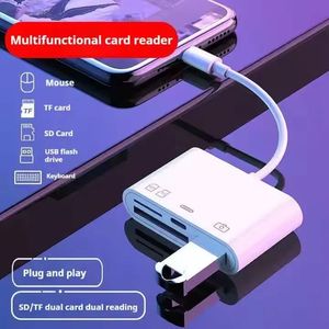 อะแดปเตอร์ 4 in 1 Type C อ่านการ์ด TF SD รองรับ OTG สำหรับ iPad, Xiaomi และโทรศัพท์มือถืออื่นๆ - Product Image 3