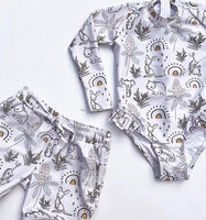 2025 Logo personnalisé couleur enfant en bas âge enfants adolescentes maillots de bain tissu écologique fourni personnalisé une pièce Bikini maillots de bain