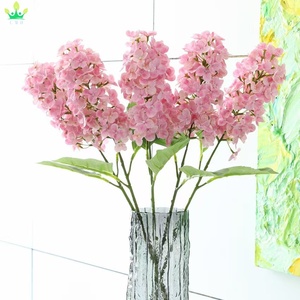 Flores de Hortensia Artificiales, Tacto Real, Tallos de Hortensia Paniculata, <span class=keywords><strong>Hortensias</strong></span> de Cono Verde para Jarrones Altos, Arreglos Florales para el Hogar - Product Image 6