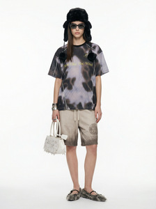 เสื้อยืดตาข่ายพิมพ์ลายดิจิตอล 210G แบบยูนิเซ็กส์ ระบายอากาศได้ดี เหมาะสำหรับฤดูร้อน เสื้อยืดแขนสั้นสั่งทำพิเศษ - Product Image 3