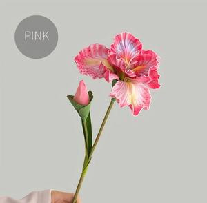 BF-IR03 Fleurs artificielles <span class=keywords><strong>Iris</strong></span> Alice en PU, effet toucher réel, 2 têtes, blanc, bleu, violet, qualité supérieure, vente en gros - Product Image 4