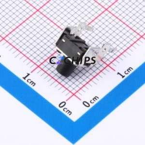 GT-TC101A-H075-L1 Tactile Switch Through hole,6x7.5mm Switch Single Pole Single Throw Round Button 1.6N Right Angle Insert - Product Image 2
