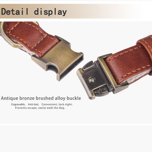 Beirui 2025 Conjunto de <span class=keywords><strong>collar</strong></span> de perro de lujo para mascotas Cómodo cuero PU duradero con hebilla de metal de alta calidad Acolchado al por mayor - Product Image 6