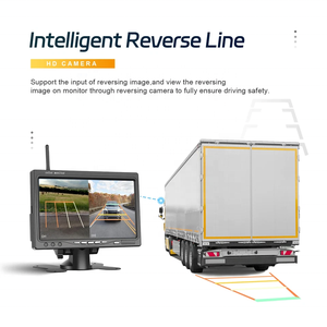 IPoster Monitor de marcha atrás Digital inalámbrico de 7 pulgadas IP69 Cámara de 2MP de Vista frontal inversa inalámbrica con <span class=keywords><strong>18</strong></span> LED infrarrojos AI BSD Kit - Product Image 5