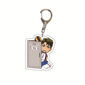 Llavero de acrílico con impresión UV de la serie Sushi, diseño de dibujos animados, para venta al por mayor, para jóvenes, con temática de voleibol y animación, colgante para mochila escolar - Product Image 3