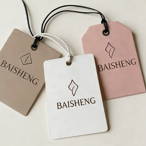 Luxe op maat gemaakte metalen T-shirt labels met logo, milieuvriendelijke papieren labels voor kleding, tassen, schoenen en sieraden - Product Image 4