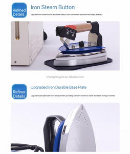Plancha de Vapor Industrial de Alta Potencia con Caldera, Plancha de Vapor Eléctrica con Caldera, Plancha de Vapor para Lavandería - Product Image 6