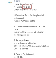 Meilleur prix pas cher PH combinaison électrode avec câble BNC blanc noir corps en plastique moins cher sondes usine Promotion bonne qualité