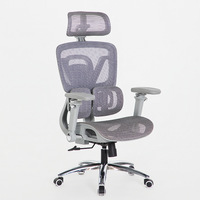 Chaise de bureau ergonomique pour le gaming avec soutien lombaire double, accoudoirs réglables 6D, fonction inclinable, hauteur réglable, en acier inoxydable