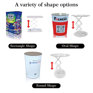 Thương mại hiển thị hiển thị bảng hình chữ nhật Pop Up truy cập có thể gập lại thương mại hiển thị truy cập bàn Pop Up Booth bảng với LED ánh sáng - Product Image 5