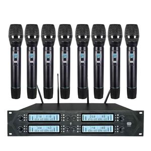 Micrófono inalámbrico Uhf Fm para <span class=keywords><strong>kareoke</strong></span>, micrófono inalámbrico de 8 canales, 2 uds., 2 uds. - Product Image 5