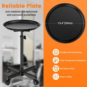 High Quality Beauty Spa Salon Cart Rolling <b>Trolley</b> Cart Salon Nail Rolling Aluminium Adjustable Height Salon Tray Cart - Product Image 4