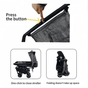<span class=keywords><strong>Poussette</strong></span> tout-terrain compacte pliable en un clic JXB de haute qualité et confortable pour les voyages - Product Image 2