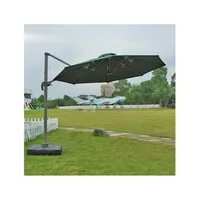 Guarda-chuva suspenso de banana, à prova d'água, jardim praia, pátio, lona, guarda-chuva de ferro, restaurante