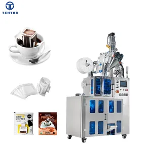 Dual Ultrasone Afdichting Hang Oor Filter Druppelen Koffie Zak Verpakking Machine Met Stikstof