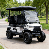 Voiturette de golf électrique 4x4 tout-terrain, nouveau design 2026, batterie lithium 48V, autonomie 70-90 km
