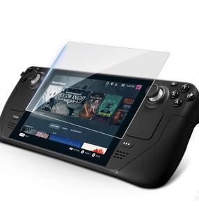 Protecteur d'écran en verre trempé pour lecteur de <span class=keywords><strong>jeu</strong></span> 0.33mm 2.5D 9H High Clear pour Steam Deck Oled - Product Image 2