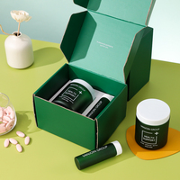 Boîte à pilules écologique personnalisée en forme de capsule carrée, boîte en papier de haute qualité, ensemble d'emballage pour compléments alimentaires, coffret cadeau pour avion