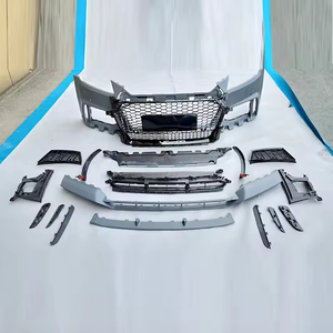Kit de carrosserie de pare-chocs avant pour <span class=keywords><strong>Audi</strong></span> TT <span class=keywords><strong>TTS</strong></span> 2015 <span class=keywords><strong>2016</strong></span> 2017 2018 2019, mise à niveau TTRS MK3 avec calandre - Product Image 4
