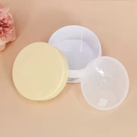 Pots en plastique PET de 100 ml avec couvercle à vis, pots cosmétiques vides noirs pour crème pour les yeux et soins de la peau avec cuillère