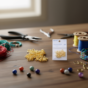 Anelli aperti 1,2x8 mm color oro per la creazione di gioielli - Product Image 3