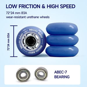 Pattini in Linea <span class=keywords><strong>per</strong></span> Donne - Modello Alla Moda con Taglia Regolabile <span class=keywords><strong>per</strong></span> Donne Adulte, Guscio Rigido ABEC-7, Pattini a Rotelle Comodi e Fluidi - Product Image 6