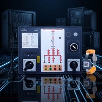 Dispositivo de Control Inteligente para Unidades de Anillo de Distribución EASTSONG ES505E, 12 Sensores Inalámbricos, Medidor de Potencia Clase 0.5S, RS485, Pantalla LCD, Función de Simulación