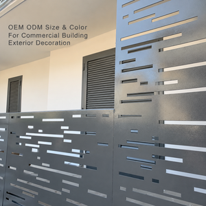Façade en aluminium perforée de haute qualité, compatible avec le rétroéclairage, pour les hôtels et les centres commerciaux. - Product Image 2