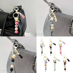Llaveros de animales adorables: Vaca Highland, Elefante, Vaca Lechera, Colgante con Borla para Accesorios de Mochila - Product Image 3