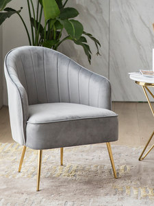 <span class=keywords><strong>Fauteuil</strong></span> individuel de designer, style nordique moderne et minimaliste, luxe léger, tendance, compact, en métal, pour chambre, balcon et loisirs - Product Image 1