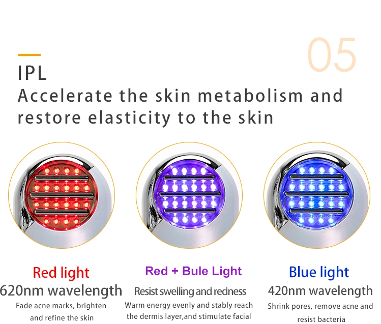 Facial Led Hifu Rf Equipment Cool Skin Beauty Therapy Light