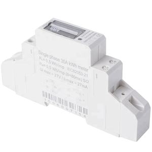 มิเตอร์วัดพลังงานไฟฟ้าแบบเฟสเดียว 127V/230V 5(30)A พร้อมสัญญาณพัลส์ จอแสดงผลแบบอนาล็อก ติดตั้งบนราง Din แบบสองสาย - Product Image 1