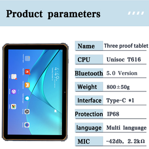 Nouvelle <span class=keywords><strong>tablette</strong></span> industrielle robuste de 10,1 pouces 1920x1200 Octa Core Android 13 IP68 étanche à la poussière NFC GPS Wi-Fi batterie 10000mAh - Product Image 2