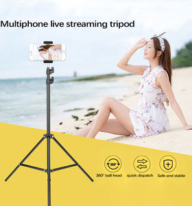 Trípode Fantai, el Más Vendido, de 2.1 m, Soporte para Cámara, para Fotografía, Aro de Luz o Teléfono, con Caja Marrón - Product Image 3