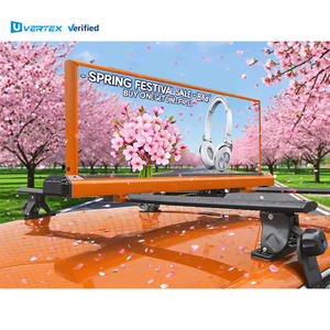 Señales digitales LED Pantallas publicitarias para automóviles Pantalla LED superior de taxi al aire libre de doble cara para avisos - Product Image 2