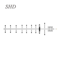 Antena Yagi 4G de Alta Ganancia PowerBeam M5 400 para Exteriores, 470-806 MHz, 50 km, LoRa/LPWAN, 18 Elementos, Montaje en Poste de Aleación de Aluminio