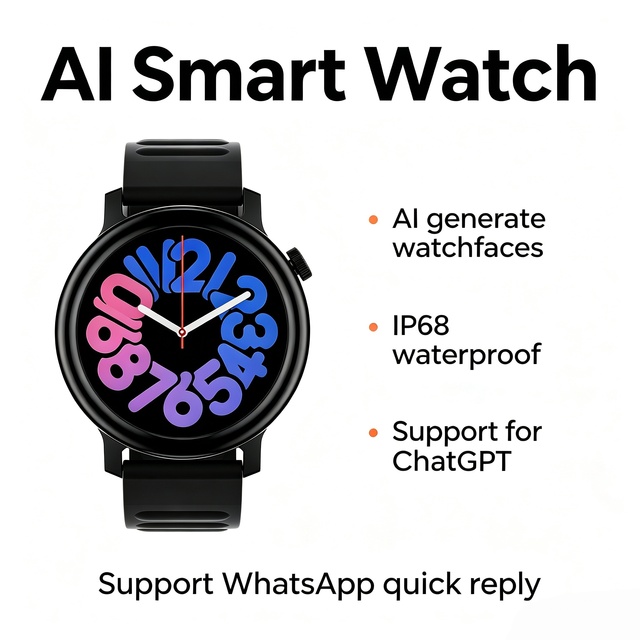 MA35 Smart Watch BT Call IP68 Waterproof WhatsApp ChatGPT Fitness Tracker Blood Oxygen Sleep Monitor Heart Rate Men Women OEM