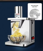 Automatische multifunctionele groente- en fruitsnijmachine, 5 soorten snijden: blokjes, schijfjes, raspen