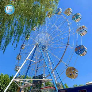 Grande roue géante de 65 m, manège de parc d'attractions, roue panoramique extérieure pour vue sur la skyline de la ville - Product Image 5