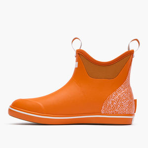 أحذية سطح السفينة مبطنة بالصوف للشتاء بلون برتقالي مع كاحل مقاوم للماء من النيوبرين، أحذية سطح السفينة متينة ومقاومة للانزلاق للبحرية والصيد - Product Image 5