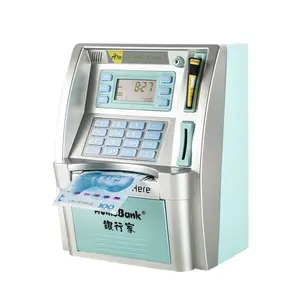ATM ngân hàng mahine người lớn với thẻ ghi nợ hóa đơn nạp tiền xu công nhận cân bằng máy tính tuyệt vời cho trẻ em