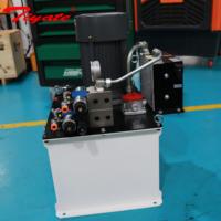 Kleine integrierte Hydraulikstation mit Magnetventilen, Luftkühler und Manometer für Automatisierungsanwendungen